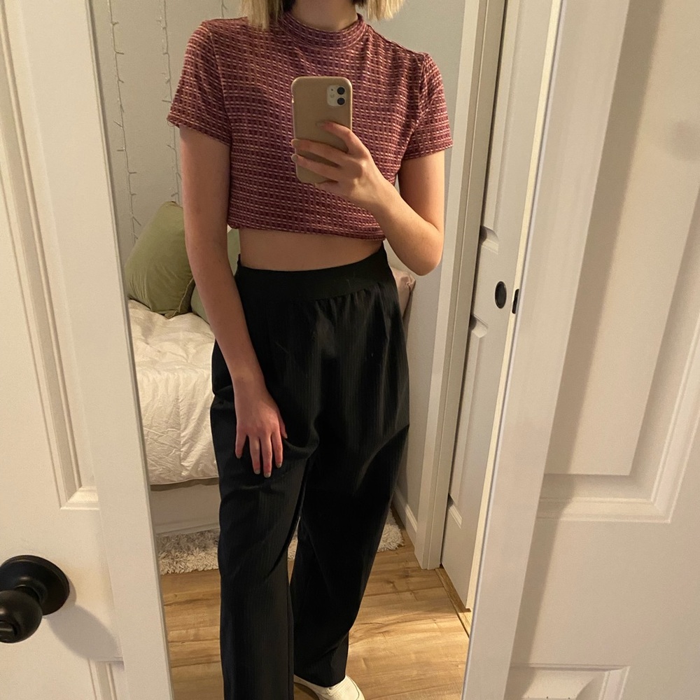 Pink patterned top